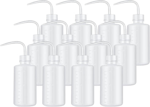 PATIKIL 12 Pcs Wash Bottle, 250ml Plastic Succulent Watering Bottle for Plant Care and Cleaning