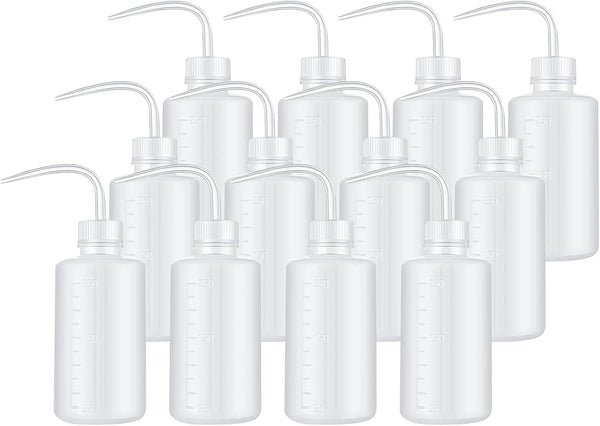 PATIKIL 12 Pcs Wash Bottle, 250ml Plastic Succulent Watering Bottle for Plant Care and Cleaning
