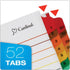 Cardinal 60990 OneStep Printable Table of Contents/Dividers, 52-Tab, 11 x 8.5, Multicolor