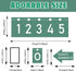Number Line Bulletin Board -20 to 120 for Wall Classroom, Eucalyptus Leaf Green Bulletin Border Trim Decor, Eucalyptus Home-School Classroom Math Learning Supplies for Teachers Students by gisgfim