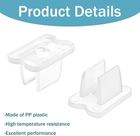 Piriuuo 50 50 5-6mm Pcs Led Light Clips, Rope Light Clips Waterproof Led Strip Mounting Clip Indoor LEDs Strip Lights