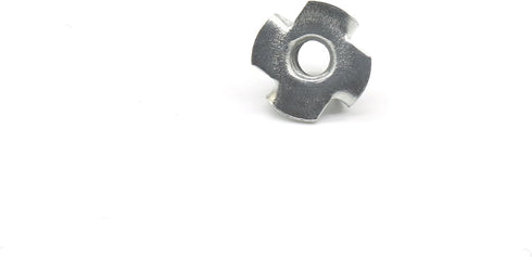 binifiMux M8 4 Pronged Tee Nut T-Nuts - Zinc Plated Carbon Steel, Pack of 50