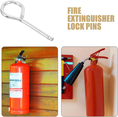 SUPVOX 10pcs Lock Pins, Durable Iron Pull Pin Replacement for Fire Safety Equipment, Essential Accessory for Office and