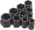 10 Pcs Impact Bolt & Nut Remover Set - Bolt Screw Extractor Set, Nut Remover Tool with Aluminium Storage Case for