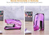 Bostitch Office Heavy Duty Stapler, 40 Sheet Capacity, No Jam, Half Strip, Metallic Purple for Classroom or Office