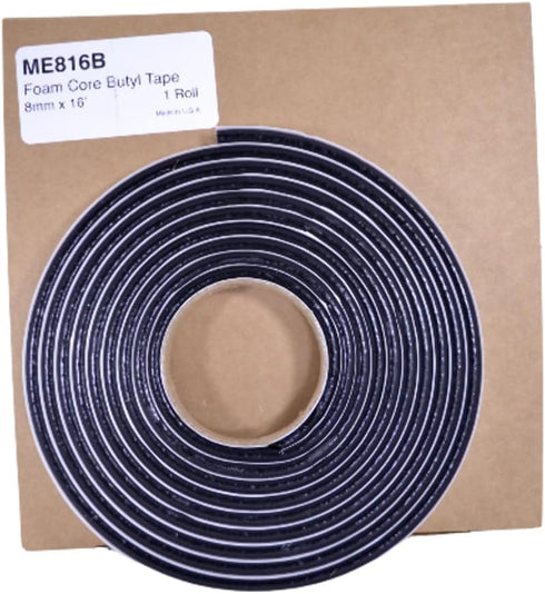 Butyl Tape Foam Core Roll 8mm x 16' For Auto Glass by Marcy Adhesives