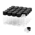 4ml Clear Glass Vials with Screw Caps, 1 Dram Small Liquid Sample Vial, Leak-Proof, 25PCS