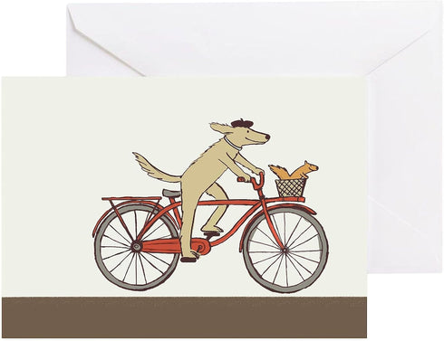 CafePress Dog And Squirrel Thank You Cards (Pk O Greeting Card (20-pack), Note