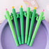 Pack of 30 Cactus Shaped Ballpoint Pens, 0.5mm Black Gel Ink Writing Pen for School Home Office Supplies