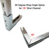 2 PCS 90 Degree Right Angle Strut Channel Joint Splice, Heavy Duty Bracket for ½" Bolt in 1-5/8" Strut Channel