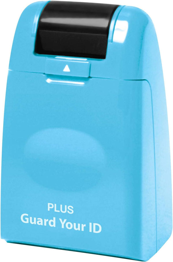 Guard Your ID Identity Protection Stamp Roller - Turquoise Color for Secure Document Shredding
