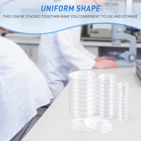 Annhua Petri Dishes with Lid, 90 mm X 15 mm, 10 Pcs Petri Plates for School Science Projects, Biological Party