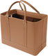 HOME DISTRICT Chic File Organizer Tote, Portable Document Organizer Bag with Handle
