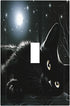 HTSAHKV Black Cat in Moonlight Wall Plate Light Switch Cover Single Gang Outlet