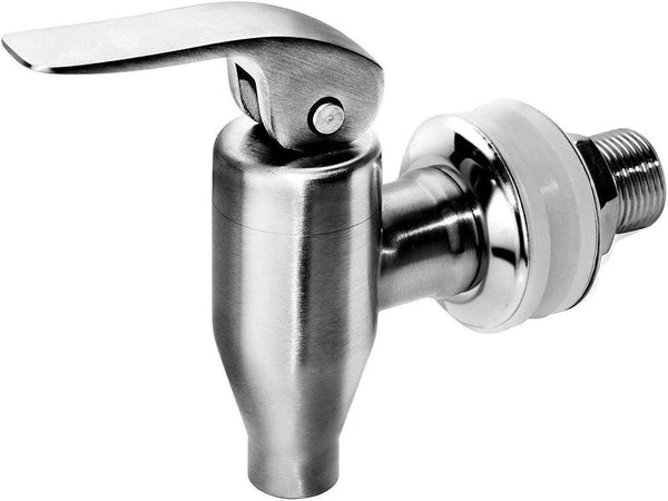 DOZYANT Beverage Dispenser Push Style Spigot,Stainless Steel Polished Finished, Water Dispenser Replacement