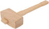13.8'' Beech Wood Mallet, Manual Ice Hammer, Solid Carpenter Wooden Hammer for Woodworking