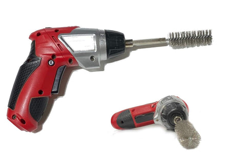 4pc Stainless Steel ALAZCO 5/8" Wire Brush for Power Drill, Impact Driver Cleaning Wire Brush - Hex Shank