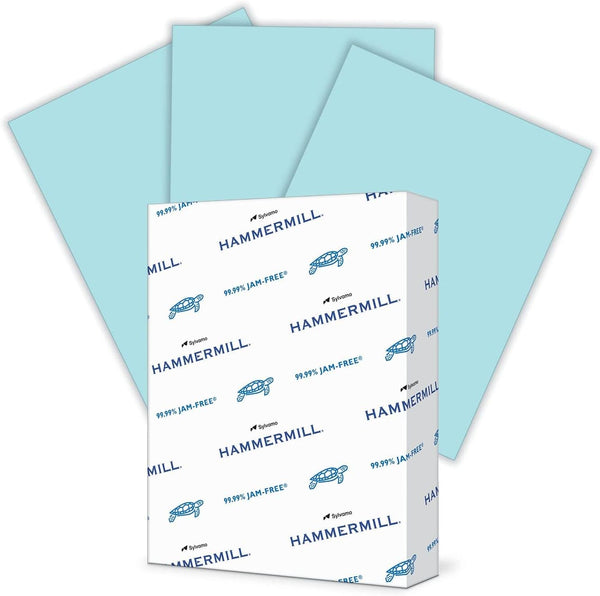 Hammermill Colored Paper, 20 lb Blue Printer Paper, 8.5 x 11 -