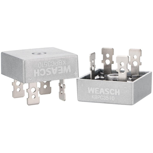 2Pcs Bridge Rectifier Diode, KBPC3510, AC to DC, 1000V 35A, 4 Pin, Full Wave Single Phase Metal Housing Bridge Rectifier (2)