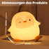 Dimmable 30-Min 50H/12H Rytinazzz Penguin Silicone Night Light, Tap Control Soft Nightlight with Timer, Long Battery