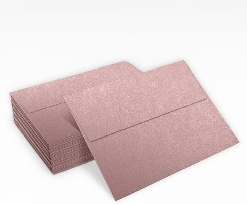 LUXPaper 4Bar A1 Invitation Envelopes | 3 5/8" x 5 1/8" | Peel & Press | Misty Rose Metallic | 50 Qty