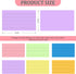 Tecmisse 600 3 5 3x5, Pieces Index Cards Rulded, Colorful Flash Cards x Index Card Bulk,Colored Index Cards Note Cards