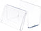 Plymor Clear Acrylic Deluxe Business Card Holder & Display, Horizontal, 3.5" W x 3" D x 2" H