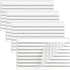 Large Lined Transparent Sticky Notes, 4 Pads 3x5 inch Clear Self-Adhesive Post Memo Reminder Tabs for Office