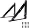 2pcs Folding Shelf Bracket 5.91 Inch, Heavy Duty Collapsible Shelf Brackets, Metal