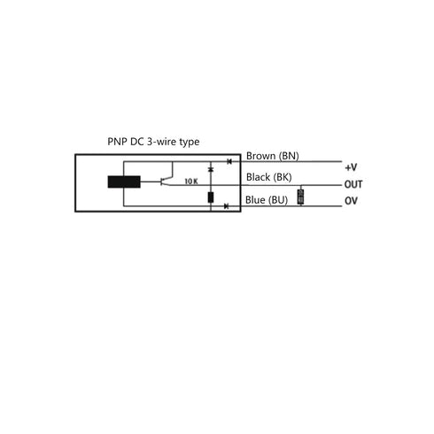 Fafeicy Proximity Switch DC1224V, 3Wire PNP NO Inductive Sensors, 2mm Detecting Distance, 5-8mm Sensing Range,
