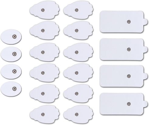 Belifu TENS Unit Electrode Pads, Reusable Self-Adhesive Replacement Massage Pads for Tens EMS Massager