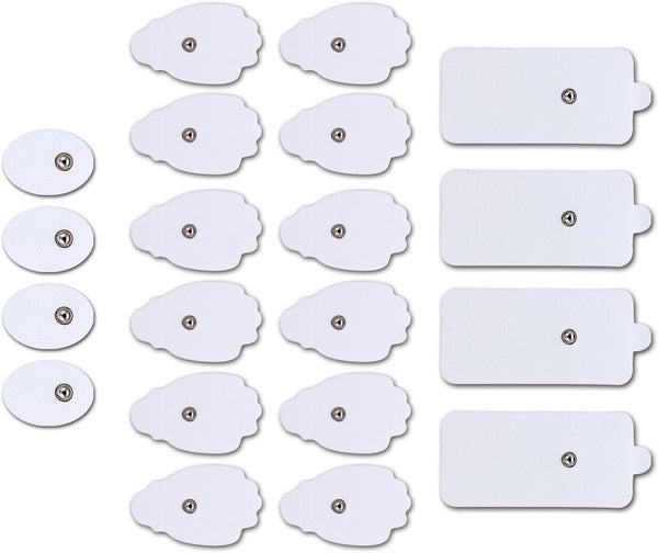 Belifu TENS Unit Electrode Pads, Reusable Self-Adhesive Replacement Massage Pads for Tens EMS Massager