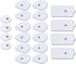 Belifu TENS Unit Electrode Pads, Reusable Self-Adhesive Replacement Massage Pads for Tens EMS Massager