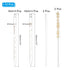 PATIKIL Graduated Dropper Pipettes Kit, 6 Pack 5ml 10ml Borosilicate Glass Pipette with Rubber Squeeze Bulb 2 Brushes and Glass Rods for Transfer Liquid for Lab, Chemistry, Clear