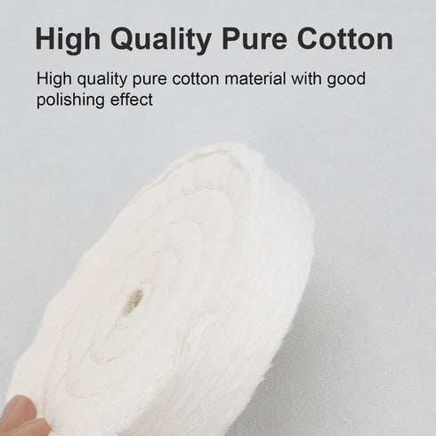 SCOTTCHEN Extra Thick Buffing Polishing Wheel, 6 Inch (70 Ply), 2 PCS for Bench Grinder Tool