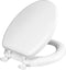Mayfair Padded Toilet Seat, Cushioned Soft Vinyl over Wood Core Seat, Secure