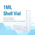ALWSCI 1ml Shell Vial, Flat Base Clear Glass, 8 * 30 mm, 200 pcs/pk with 8 mm PE Plug, Transparent