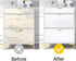 Arthome White Wood Contact Paper, 11x100 inch Self Adhesive Wallpaper for Furniture Cover, Waterproof Gloss PVC Vinyl