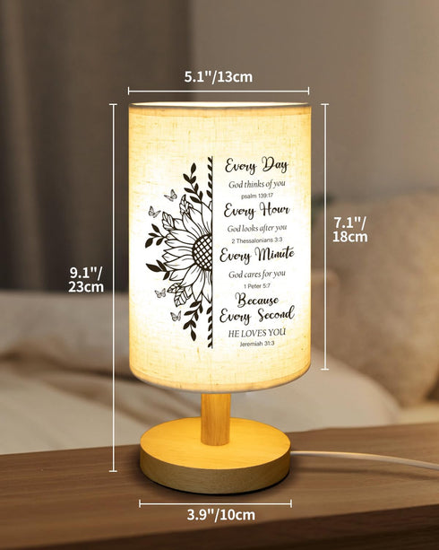 Christian Gifts for Women - Table Lamp with Bible Verse, Inspirational Gifts for Women, Birthday Gifts