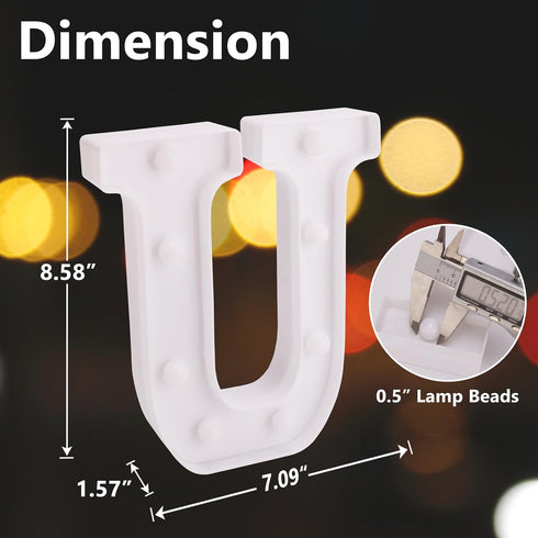 LED Marquee Sign Light Up Letters, Alphabet Light Up Letters Sign, Battery Powered LED Letter Lights for Night Light