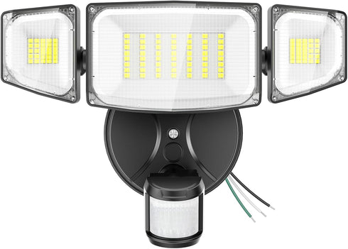 iMaihom 50W Motion Sensor Outdoor Lights, 5000LM Hardwired Motion Sensor Flood Light,