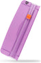 ZEQUAN Small Purple A4 Paper Trimmer, Portable Cutter for Label, Origami, Card, Photo, Coupon, Scrapbook, Cardstock,