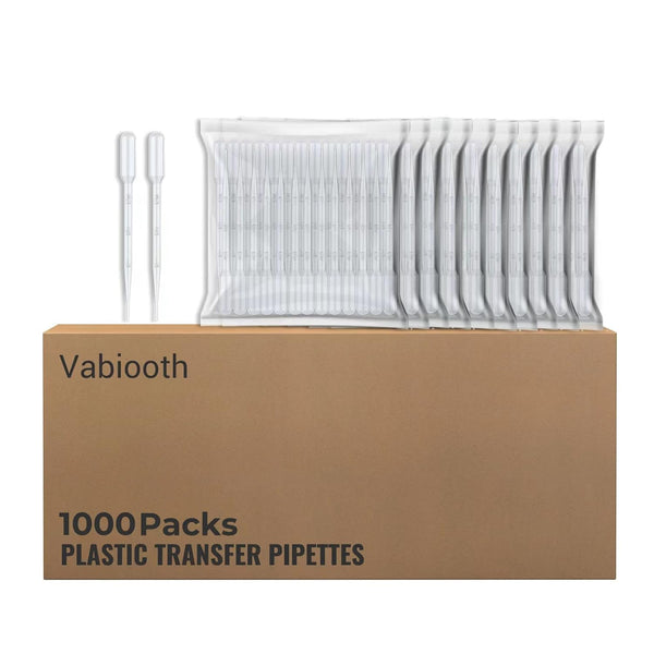 1000Pcs 3mL Disposable Plastic Transfer Pipettes, Calibrated Dropper for Science Experiment, Art, and DIY
