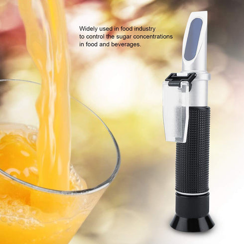 Refractometer Professional 0~10%: Hand Held Specific Food Tester for Jam, Beer, Milk, Juice