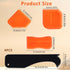 Caulk Tool Set 4 Pcs Sealant Silicone Finishing Kits 3 in 1 Scraper Multifunction Hand Tools Orange Grout Caulk Remover Applicator for Kitchen Bathroom Floor Sealant Sealing