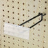Tandefio 100 Pack 8 Inch Black Metal Peg Board Hooks with Clear Plastic Label Holder for 1/8'' to 1/4'' Pegboard