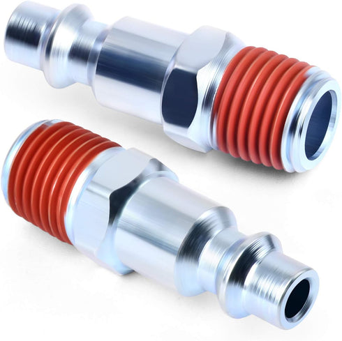 GASHER 1/4-Inch NPT Male Industrial Air Plug, Pneumatic Plugs 300PSI (10-Pack) by GASHER
