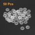 uxcell Nylon Flat Washers M3 - 13mm OD, 3mm ID, 0.9mm Thickness, Clear, Pack of 50