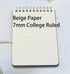 Yansanido 8 Pcs A6 Top Bound Spiral Notebook, 4 Color Thick Plastic Hardcover, 80 Sheets (160 Pages) College Ruled