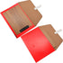 PU Leather A4 File Folder, Large Document Holder, Waterproof Envelope Case with Handmade Closure, Red